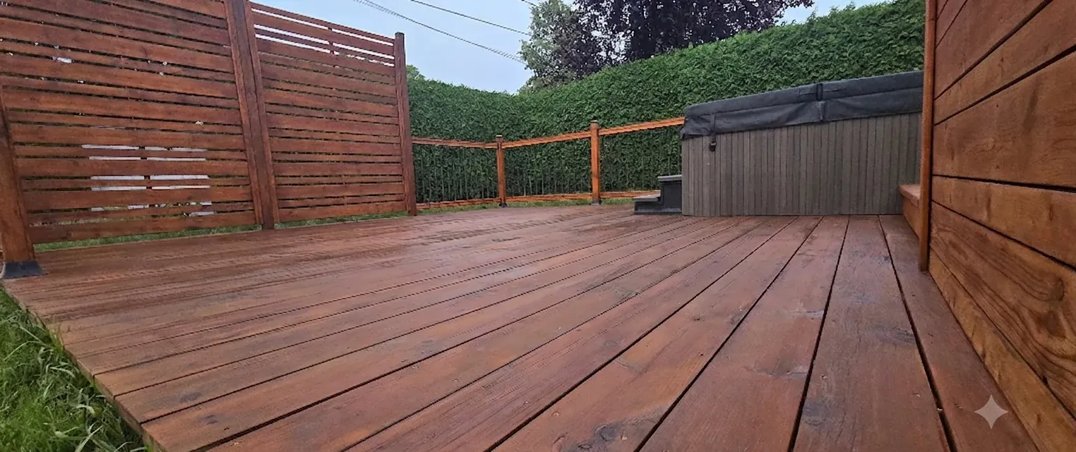 Terrasse en bois — après les travaux