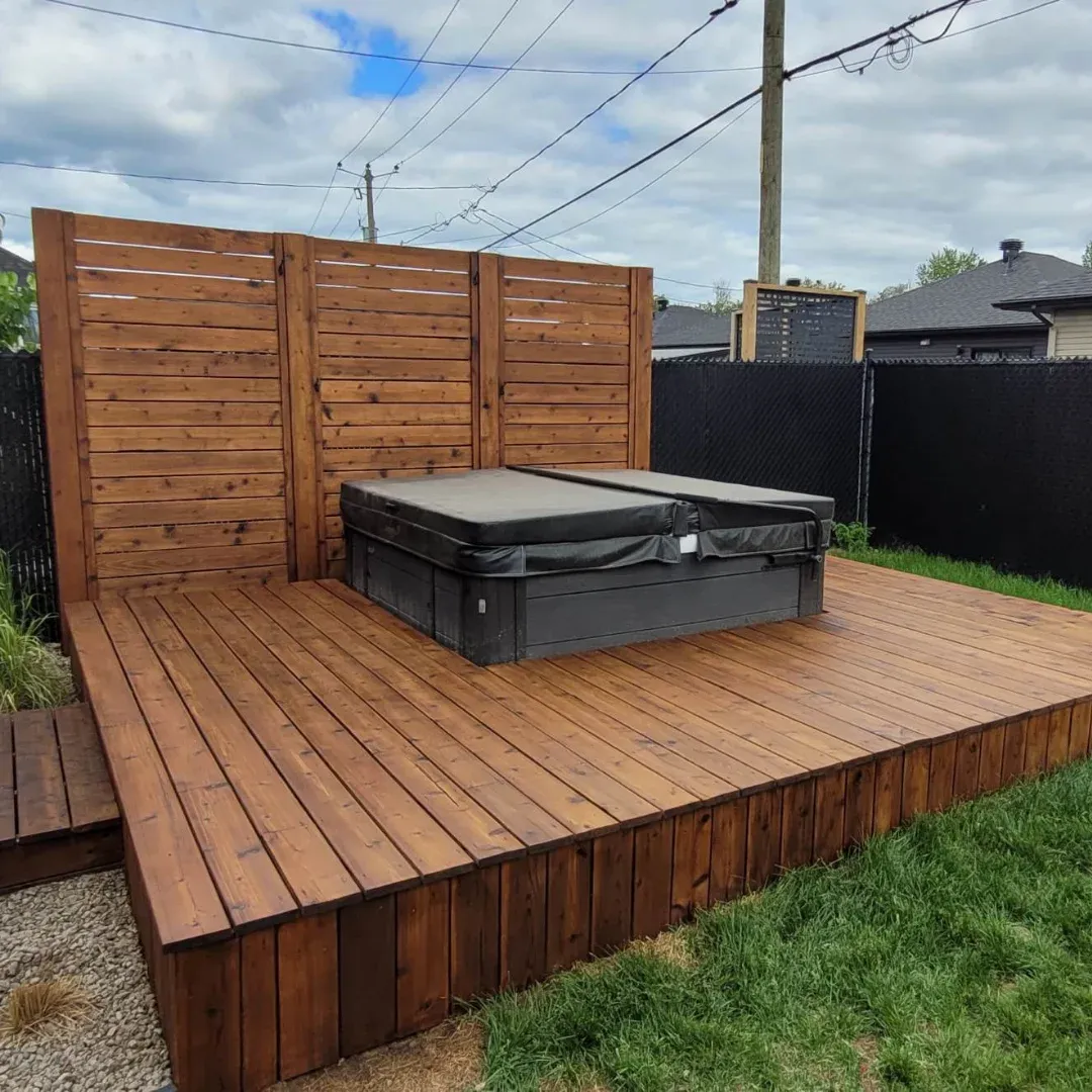 Réalisation d'entretien de bois extérieur Teinture Bois'Elle 19